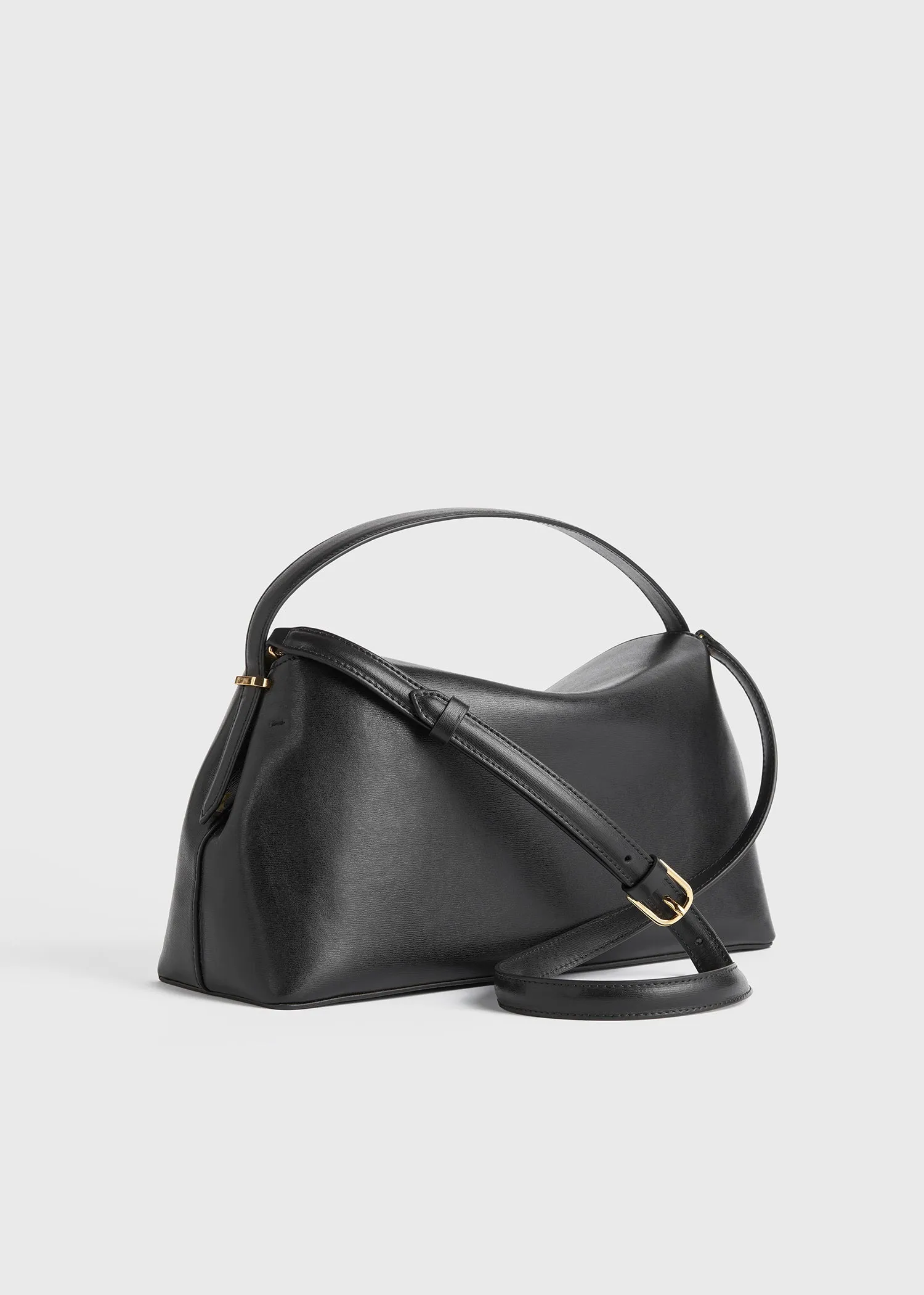 T-Lock leather top handle black