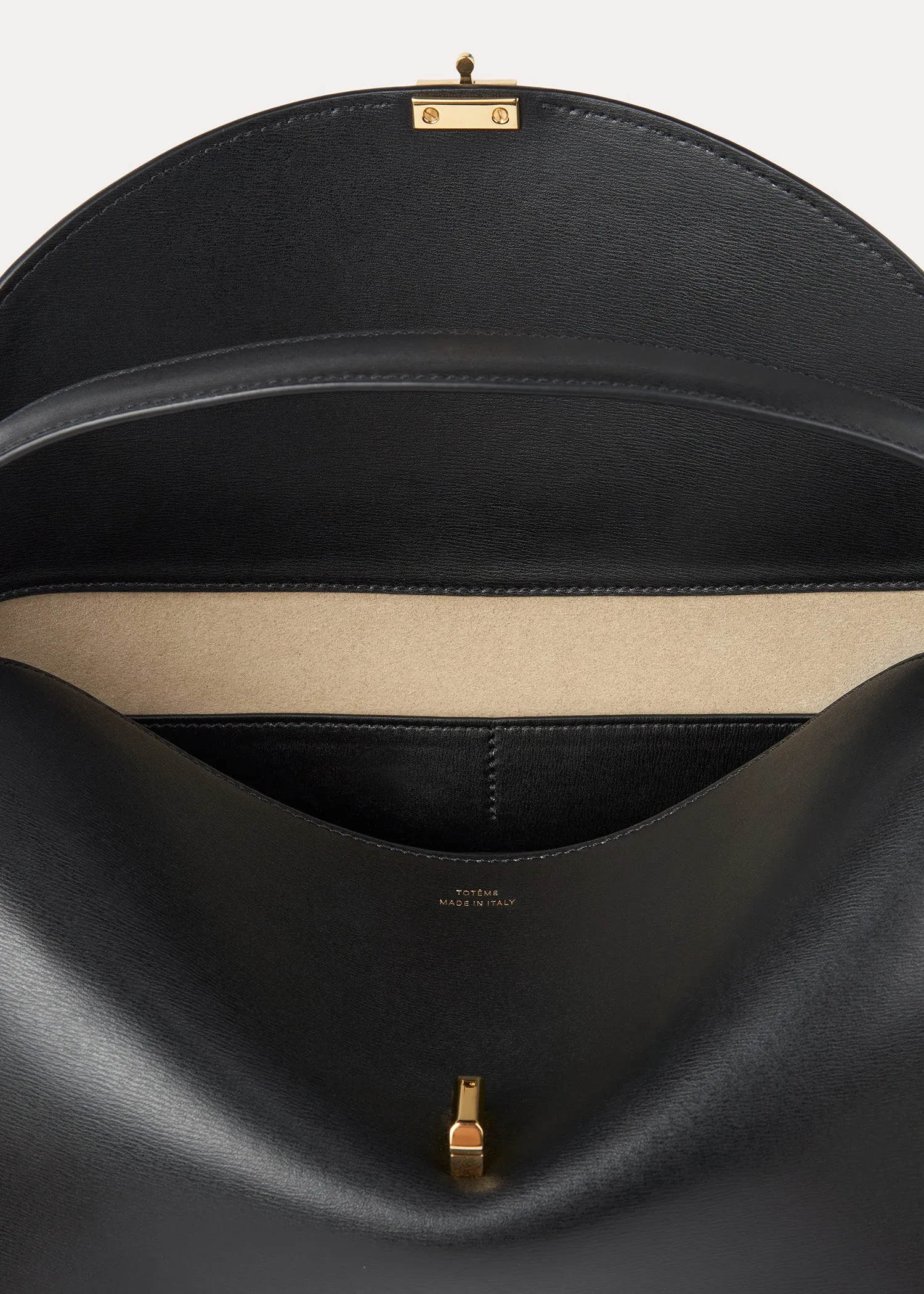 T-Lock leather top handle black