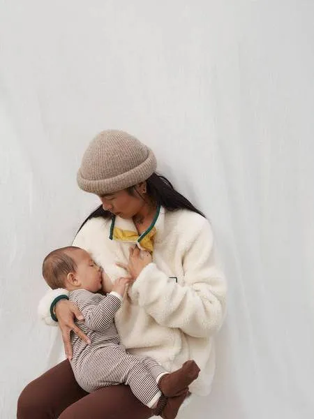 Tajinebanane - Manteau en Sherpa d'Allaitement||Tajinebanane - Breastfeeding Sherpa Coat