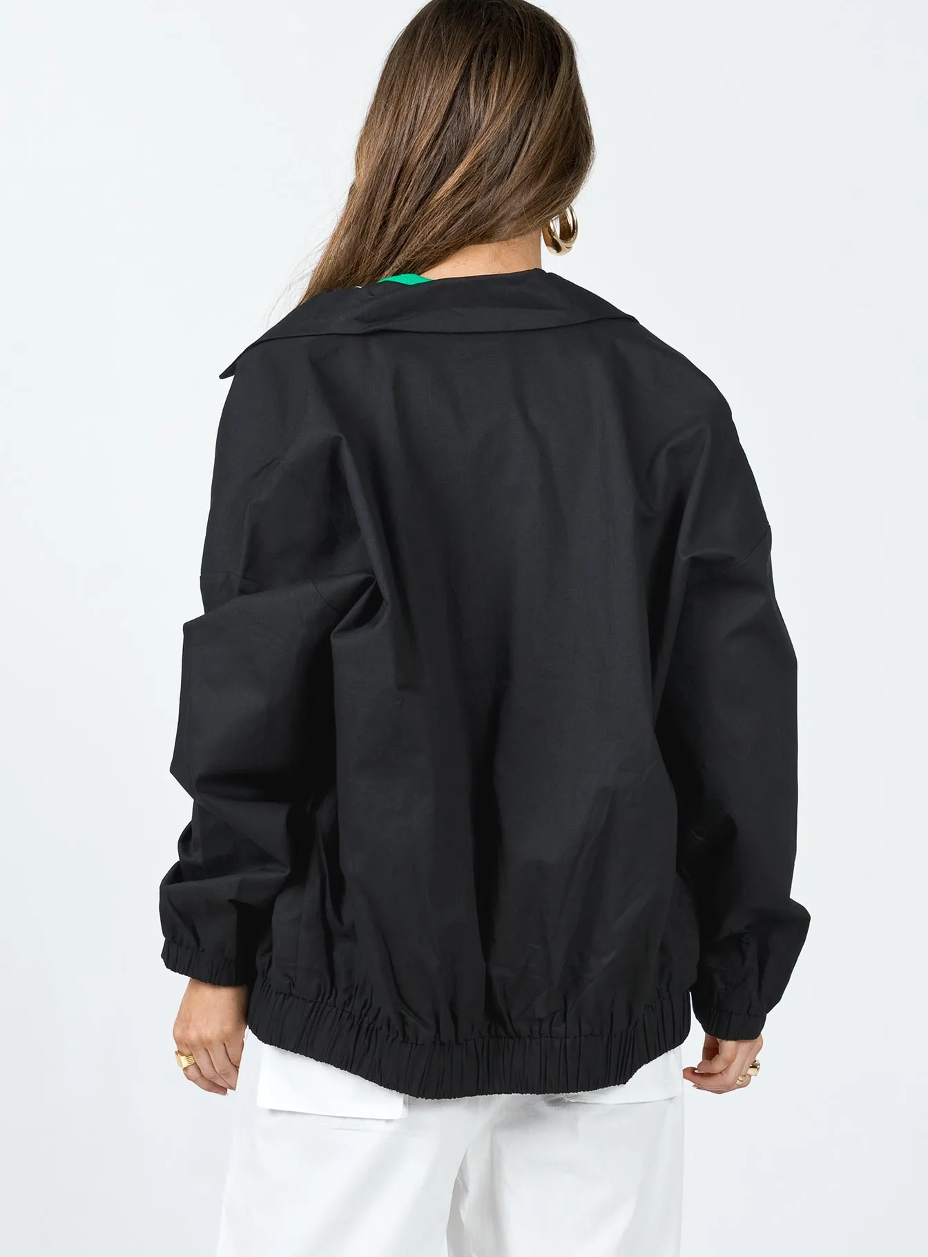 Telford Zip Up Coaches Jacket Black