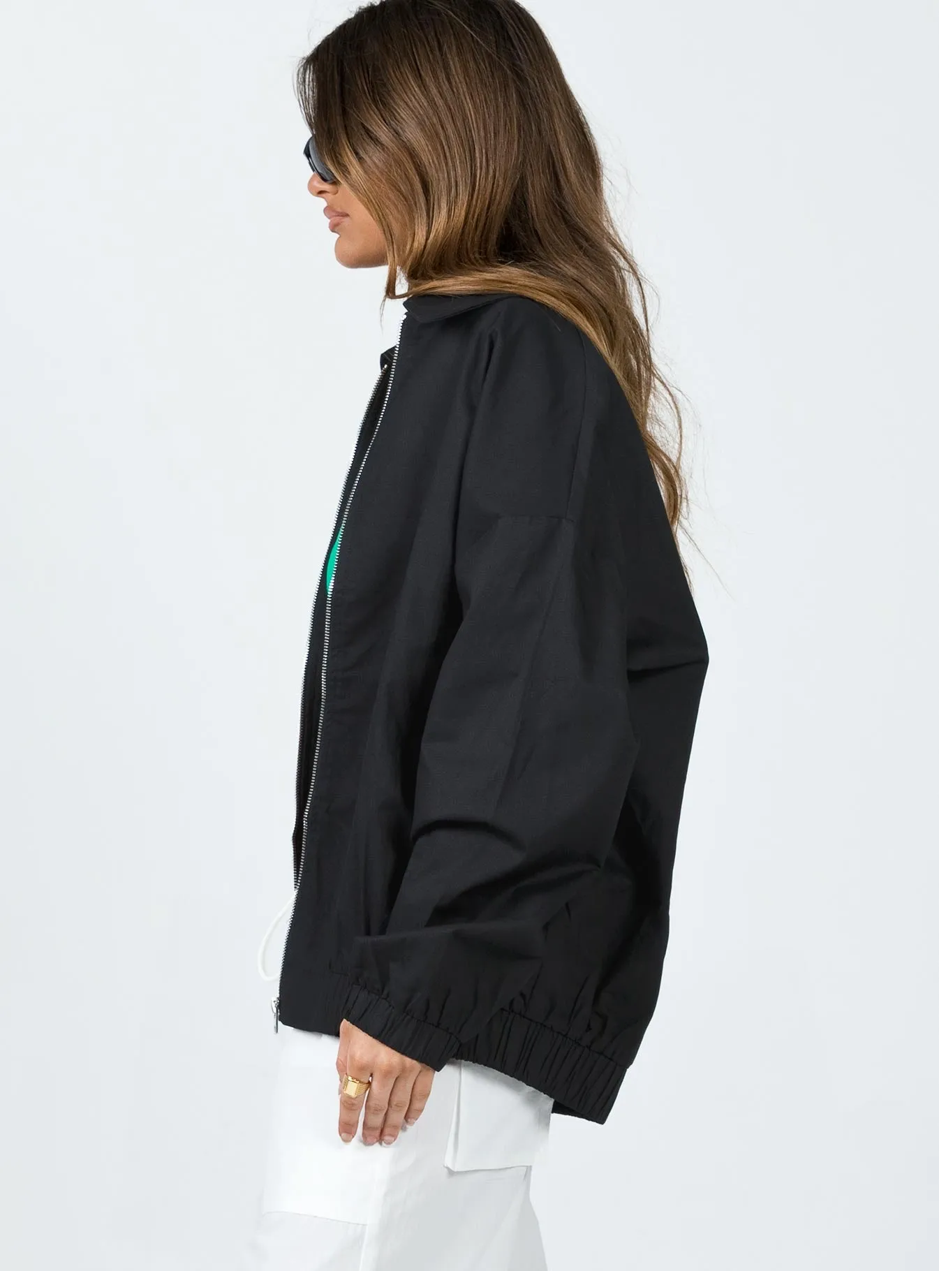 Telford Zip Up Coaches Jacket Black