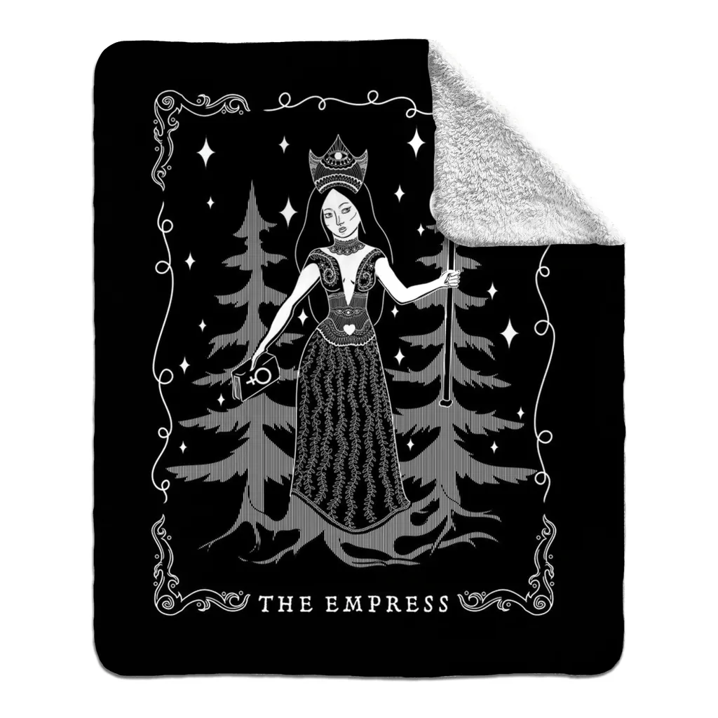 The Empress Fleece Sherpa Blanket