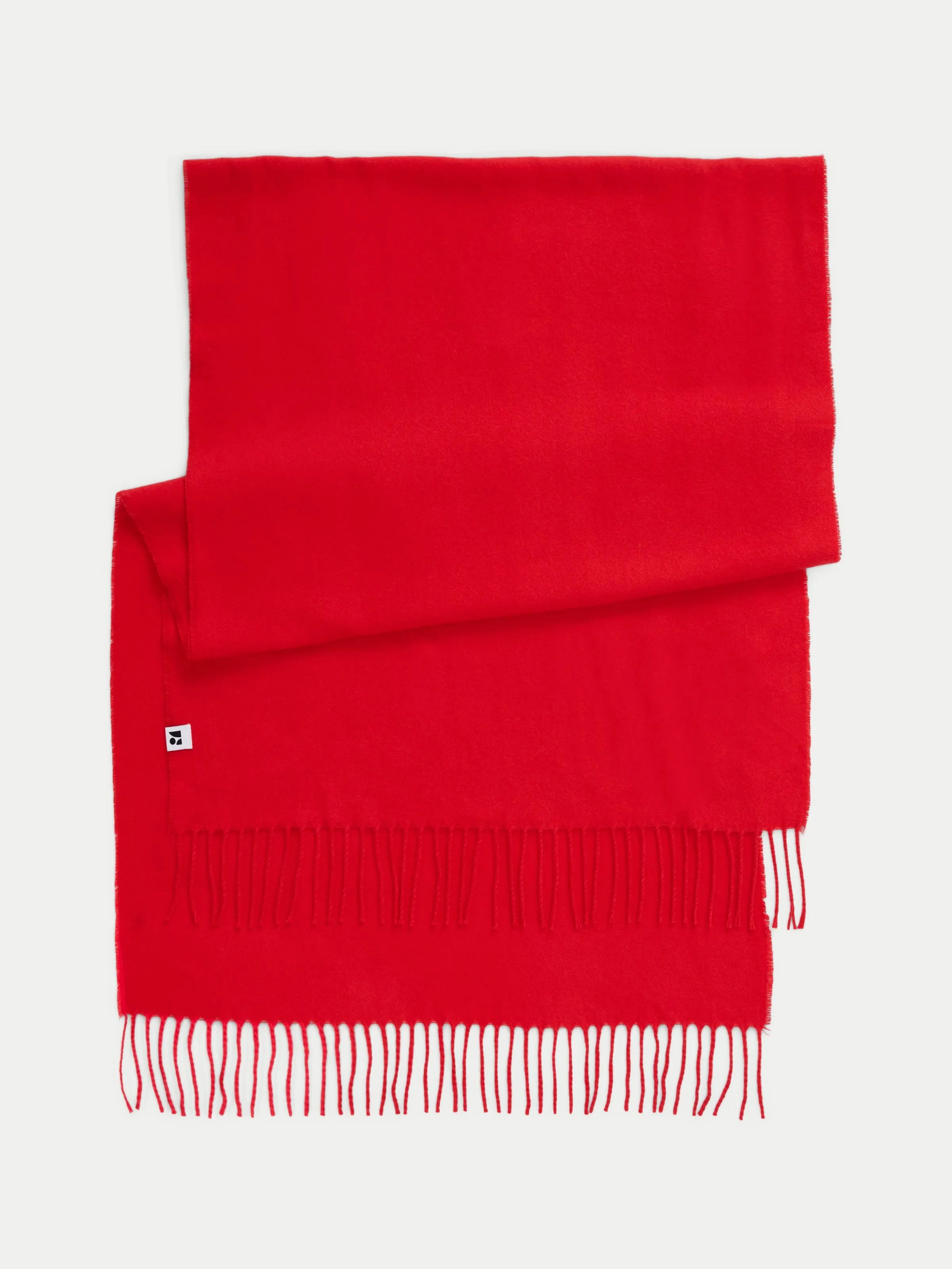 The Solid Scarf in Bright Red