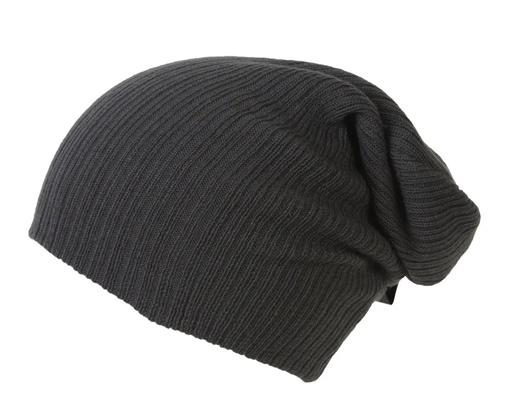 TopHeadwear Extra Slouch Rib Knit Beanie