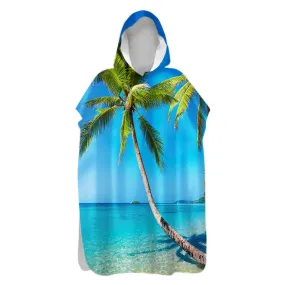 Tropical Escape Hooded Beach Poncho