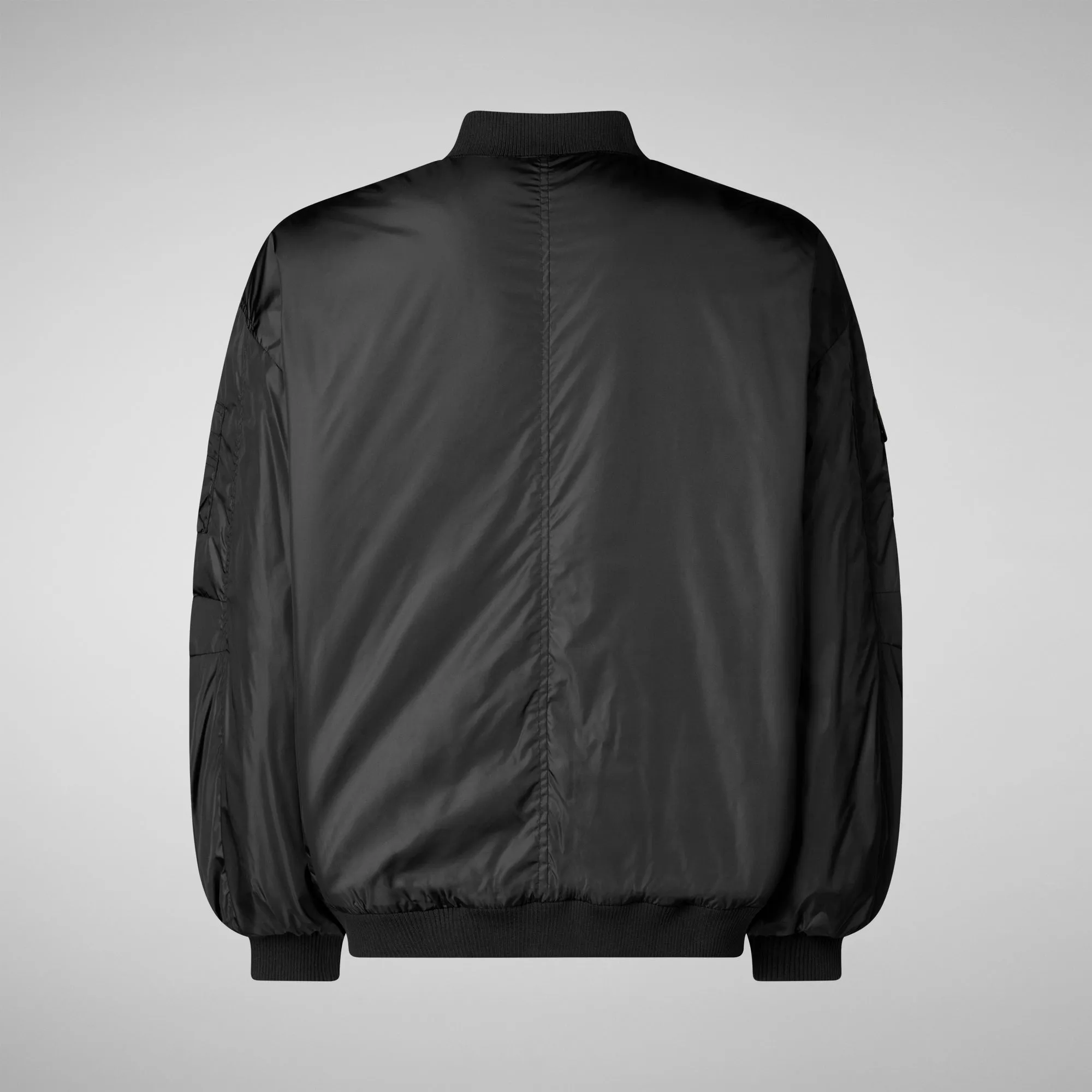 Unisex Usher Bomber Jacket in Black