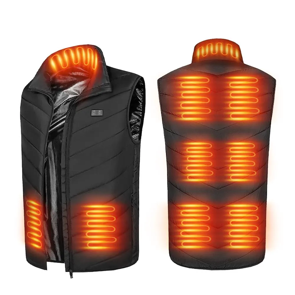 USB Heated Vest - 9-Zone Warmth for Men