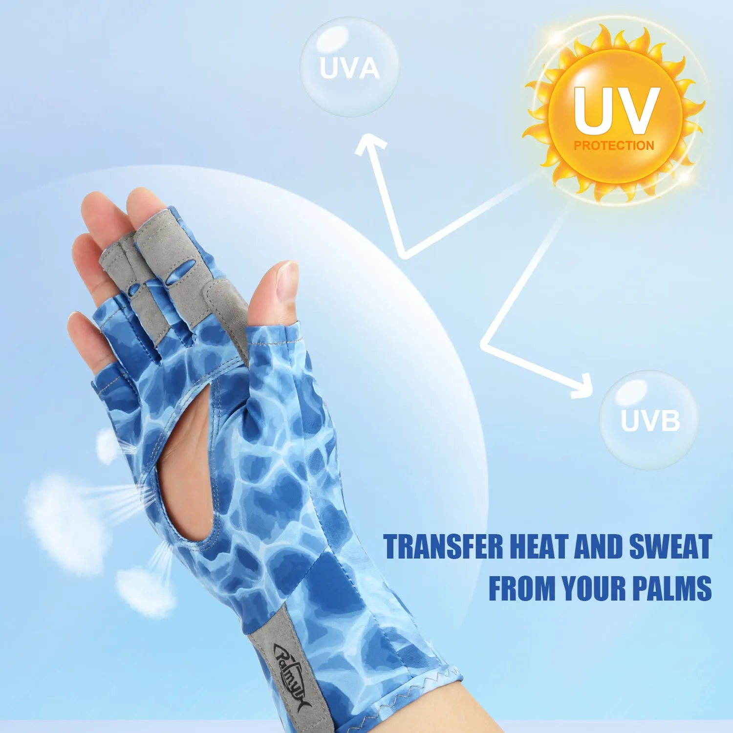 UV Protection Fingerless Gloves (Palmless)