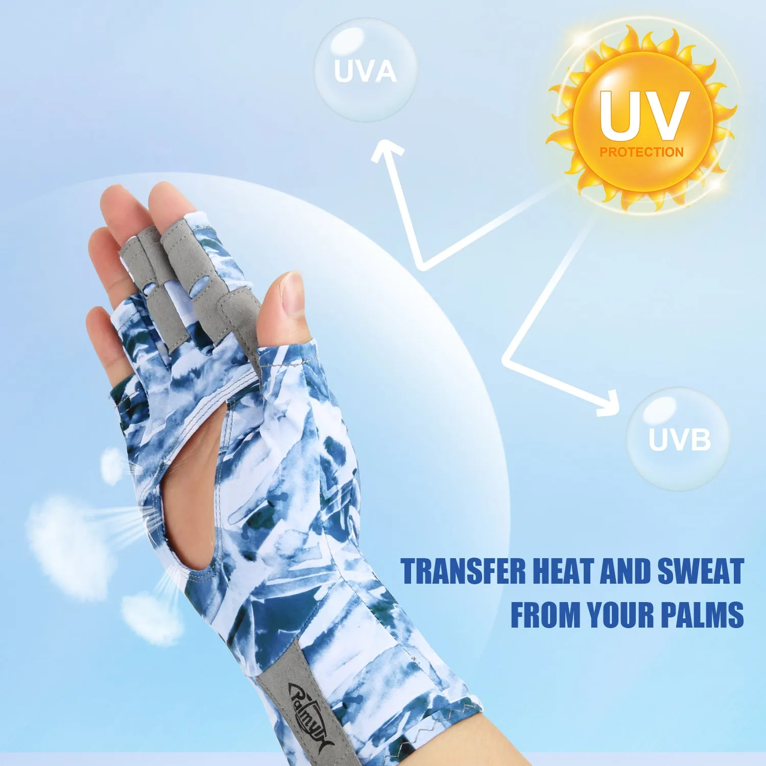 UV Protection Fingerless Gloves (Palmless)