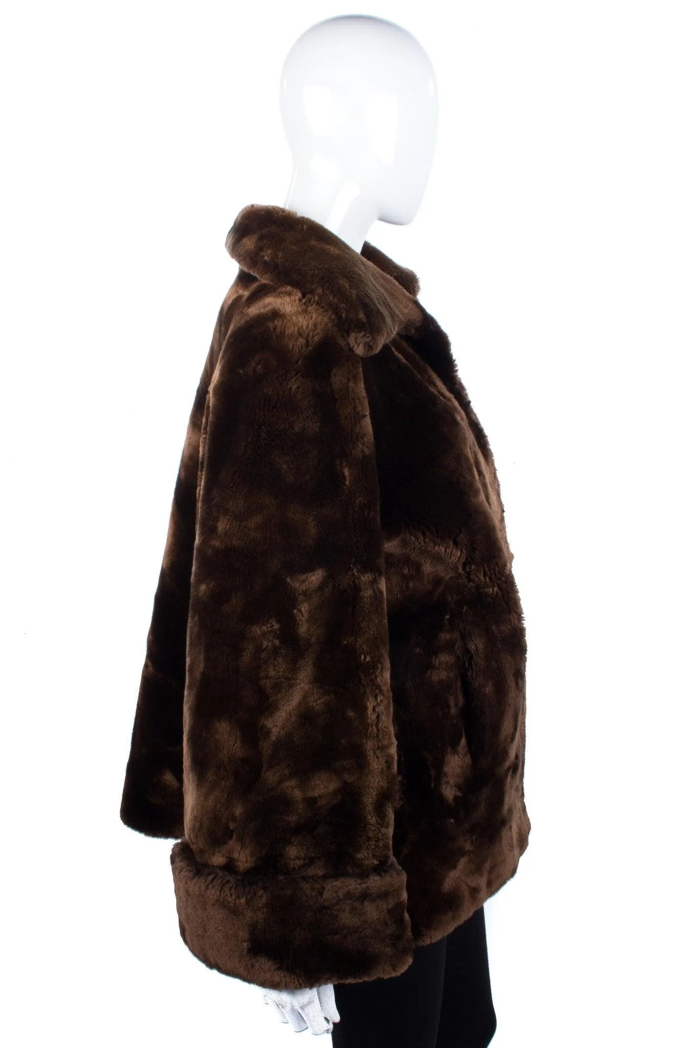 Vintage brown fur coat