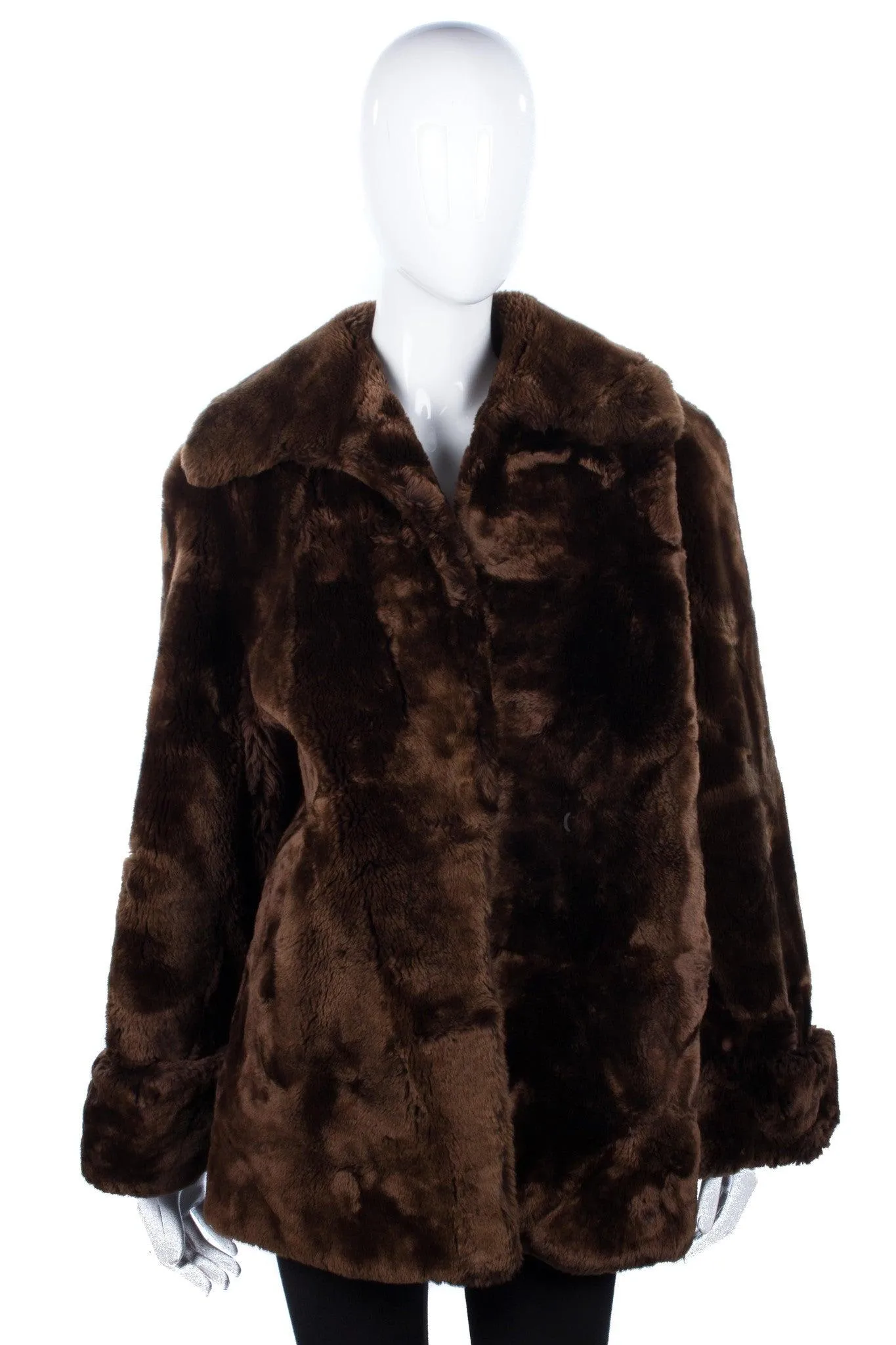 Vintage brown fur coat