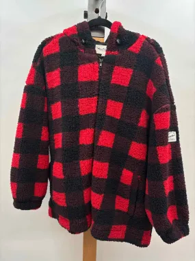 Wall Flower Women's Size 1X Red Plaid Jacket