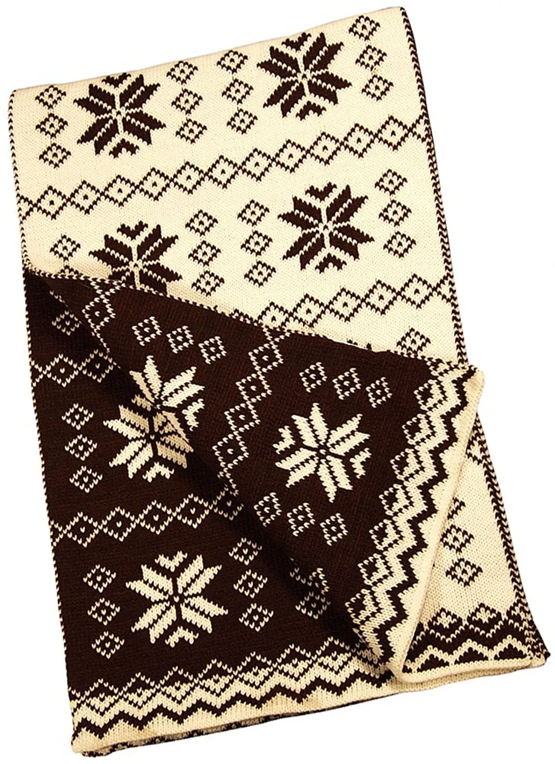 Winter Warm-Up - Ladies Reversible Snowflake Scarf