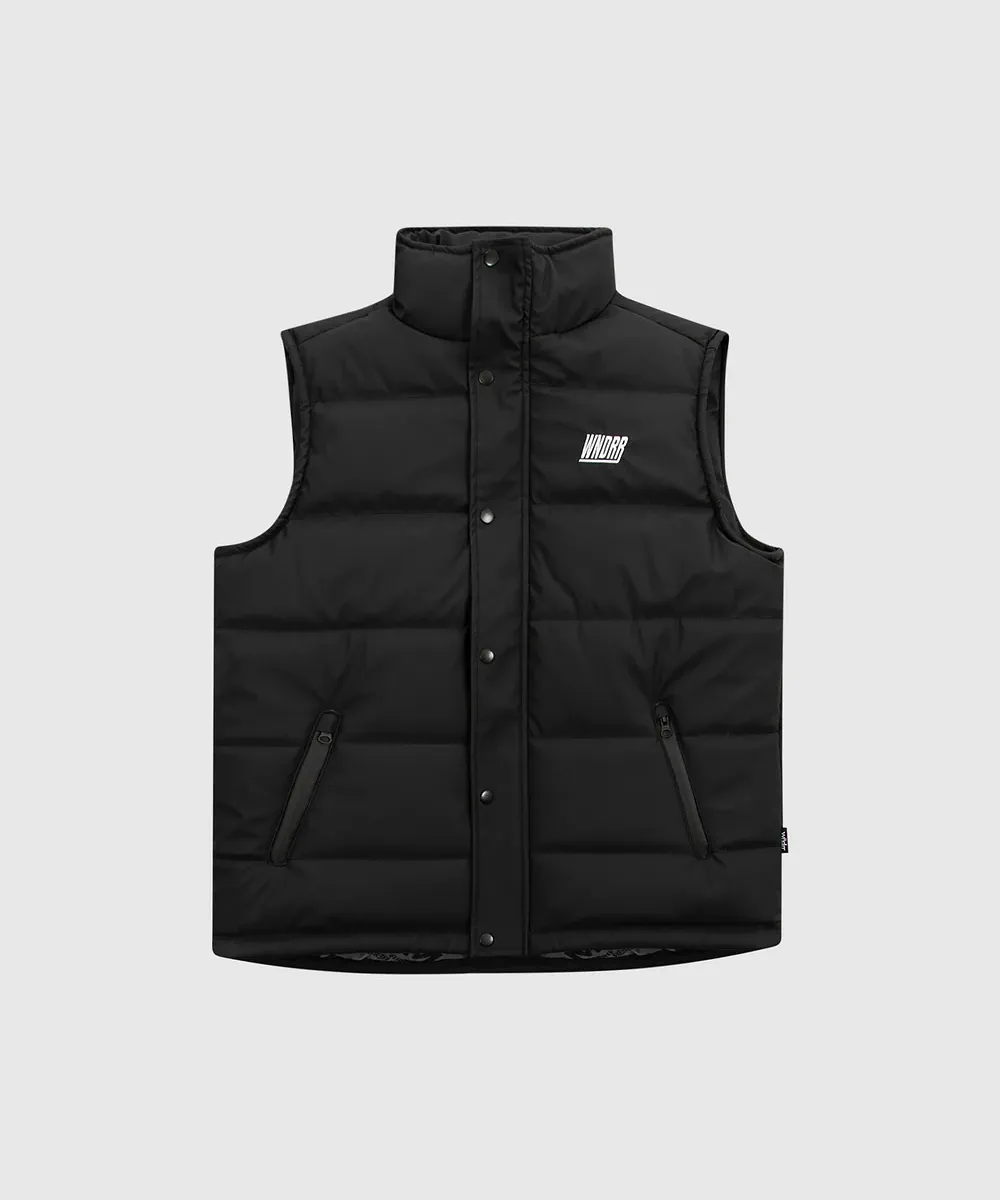 WNDRR Italic Puffer Vest (Black)