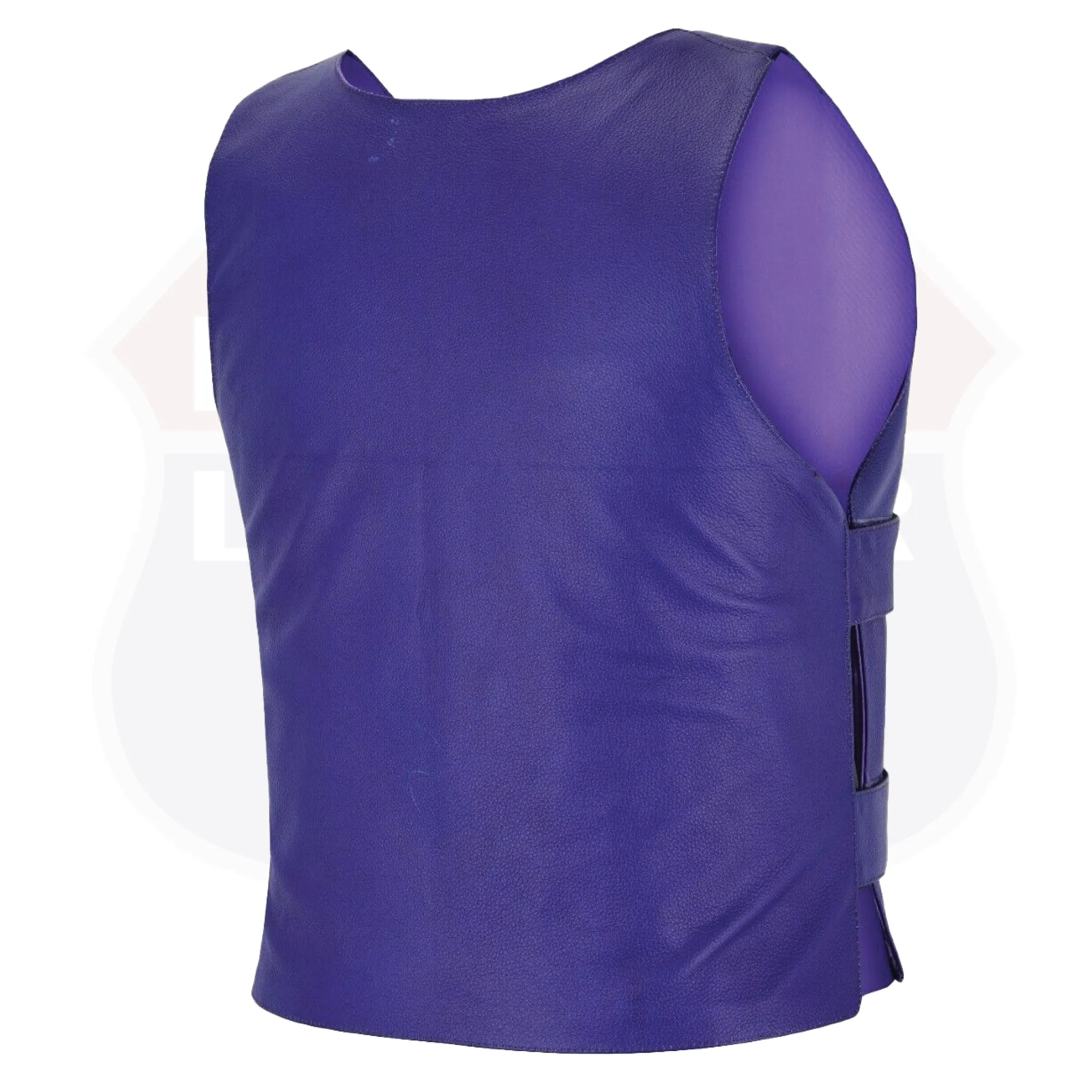 WOMEN PURPLE BULLET PROOF LEATHER VEST - PURPLE Shade # 56 (Passionate Purple)