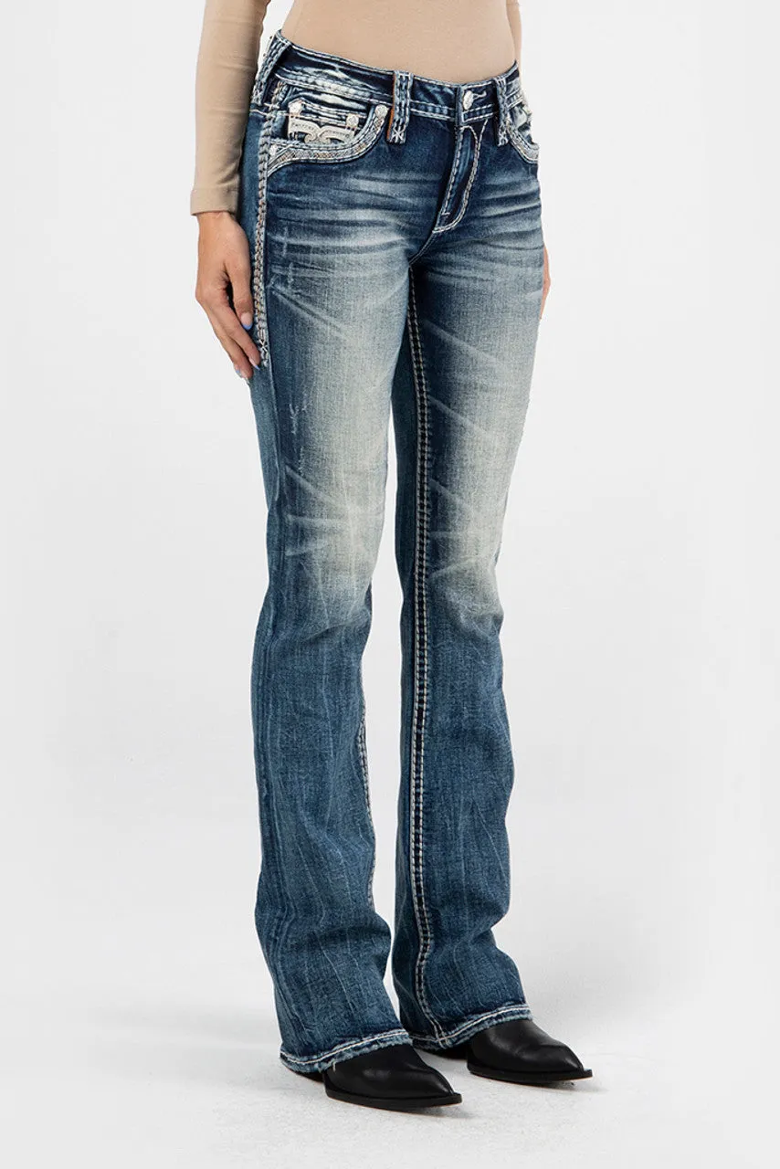 Women's Rock Revival Delicacy Bootcut Jean