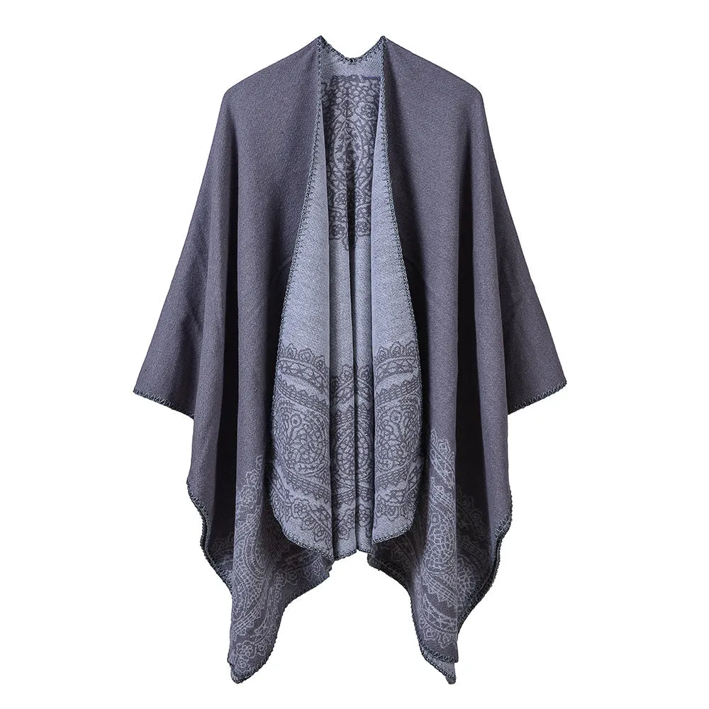 Women's Vintage Pattern Cape Warm Cape Winter Cape